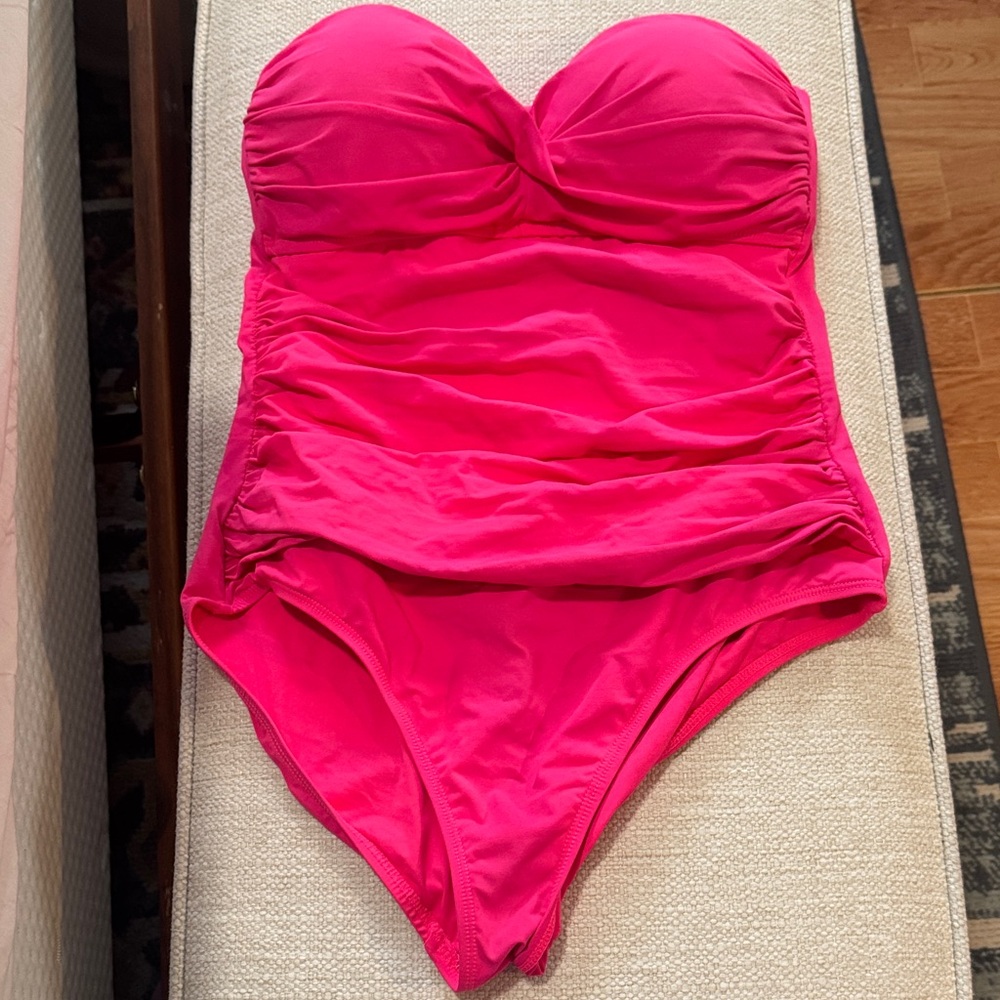 Anne Cole Women's Hot Pink One Piece Swimsuit